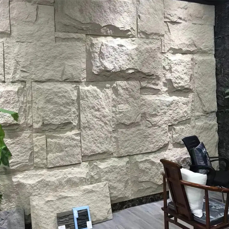 white wall cladding stone wall exterior outdoor sidin Polyurethane faux stone vases stone cladding for exterior interior wall