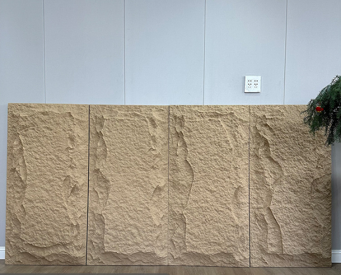 interior and exterior wall decor pu stone china manufacturer low price faux stone veneer panel