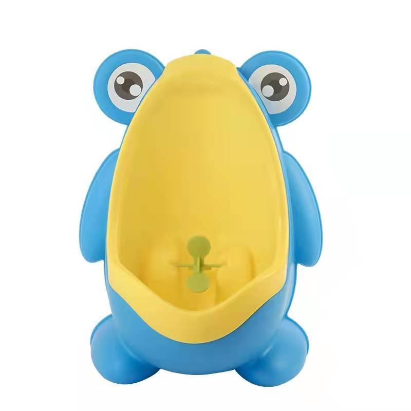 Plastic Cartoon Cute Frog Baby Portable Potties Training Boys Standing Urine Toilet