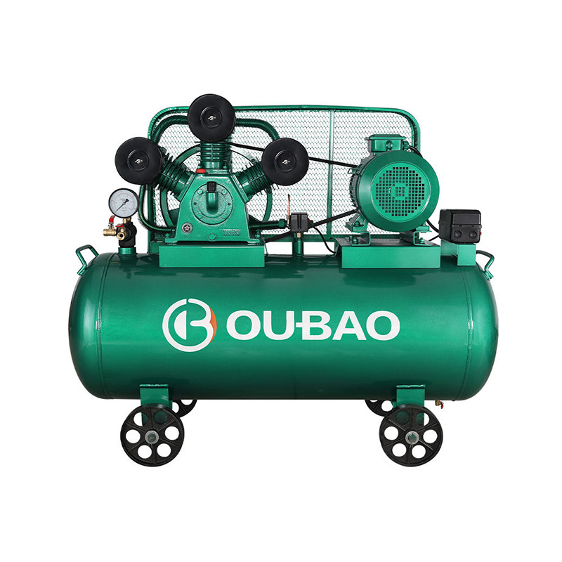 OUBAO Compresseur D'air Hot Selling 3kw 4hp 150 litre Industrial Portable Big Belt Driven Air Compressor