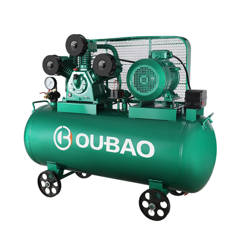 OUBAO Compresseur D'air Hot Selling 3kw 4hp 150 litre Industrial Portable Big Belt Driven Air Compressor