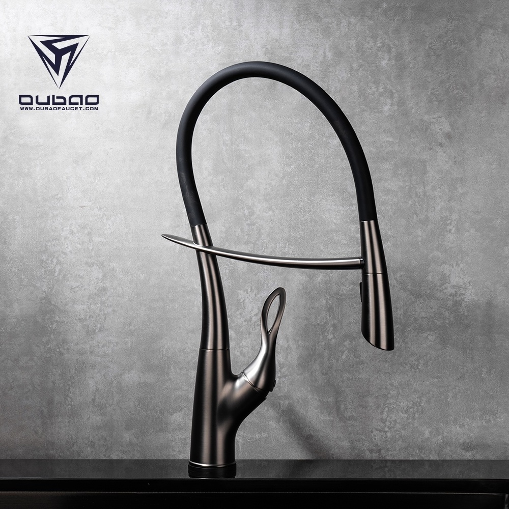 Good Quality UK Style Standard Long Neck Touch Sense Silicone Hose Kitchen Faucet