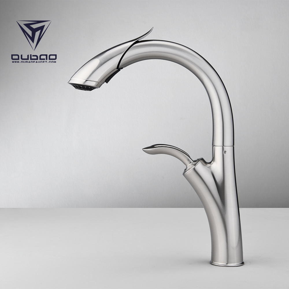 New Inventions Chrome Plated UPC Kitchen faucet Pull Down