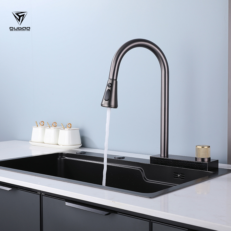 High Quality Single Handle Sink Mixer Tap Kitchen Faucet With Pull Down Sprayer