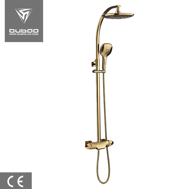 Unique Style 3 Way Waterfall And Rainfall Bathroom Thermostatic Show Room Set Shower Faucet