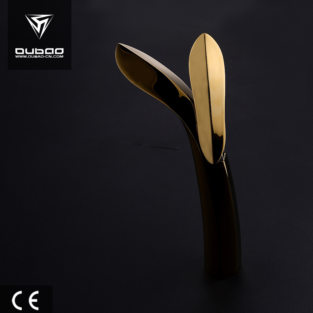 Luxury Brass Mixers Tall Washbasin Tap Gold Bathroom Basin Faucet