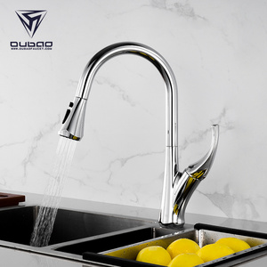 China Faucet Manufacturer Long Body Water Tap Kitchen Sink Pull Down Faucet