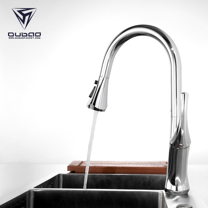 China Faucet Manufacturer Long Body Water Tap Kitchen Sink Pull Down Faucet