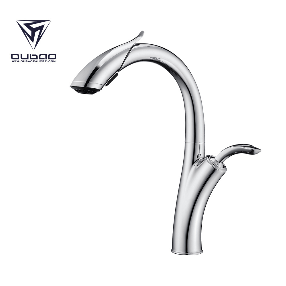 New Inventions Chrome Plated UPC Kitchen faucet Pull Down