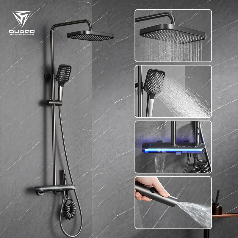 Fashion Style Shower Set High Quality Piano Key Shower Set Bathroom Shower Faucet Set