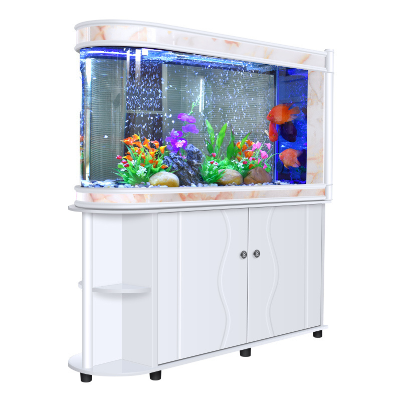 aquariums & accessories Best Selling Customizable Curved Aquarium Circular Betta Fish Tank With Filter