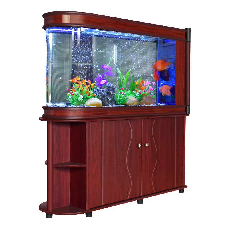 aquariums & accessories Best Selling Customizable Curved Aquarium Circular Betta Fish Tank With Filter