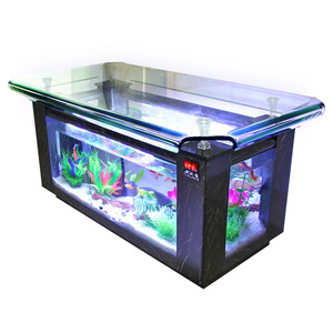 New product High Quality Factory Custom High Quality Aquarium Top Filter Breeding Fish Tank With Table