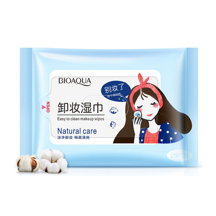 wholesale bioaqua face care product remover cotton pads makeup wet wipes for beauty