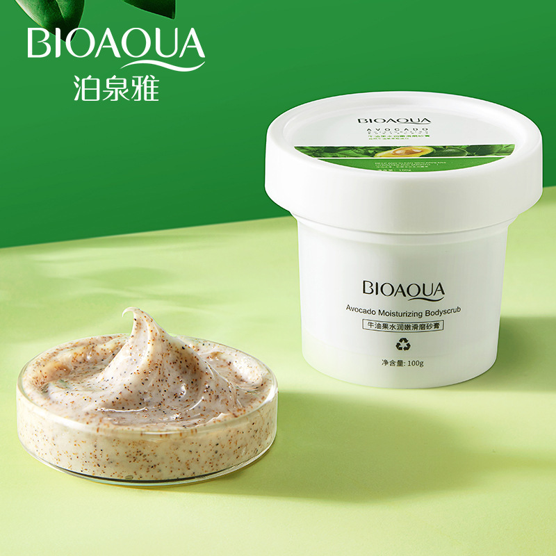 OEM/ODM BIOAQUA Natural Organic exfoliating avocado Moisturizing Smooth bath body scrub for hand and foot