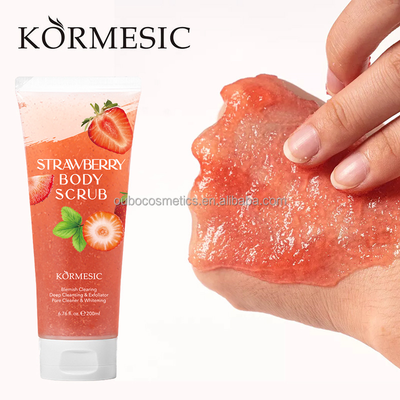 OEM pivate label cosmetic beauty product skin care deep cleansing whitening organic face body scrub