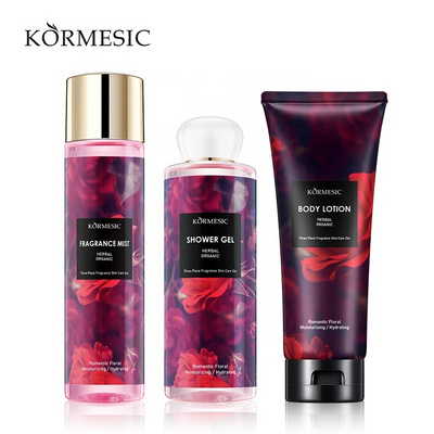 KORMESIC Wholesale Collection Female Body Mist Perfume Fragrance Manufacture factory shower gel body lotion set