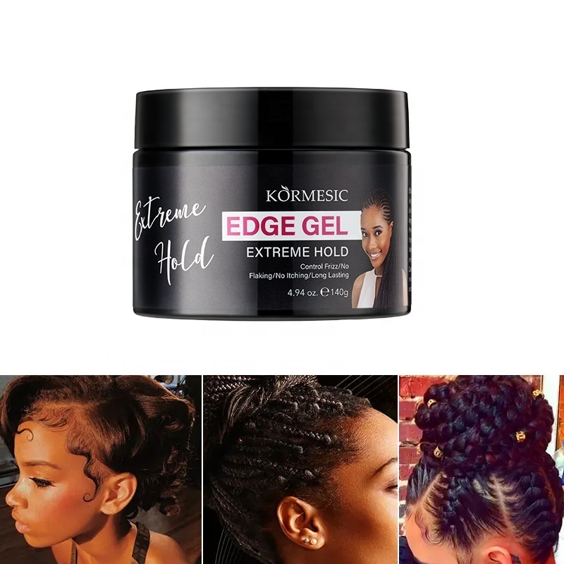 KORMESIC OEM/ODM Hair wax braid gel private label no alcohol and no white edge gel braid gel edge Control