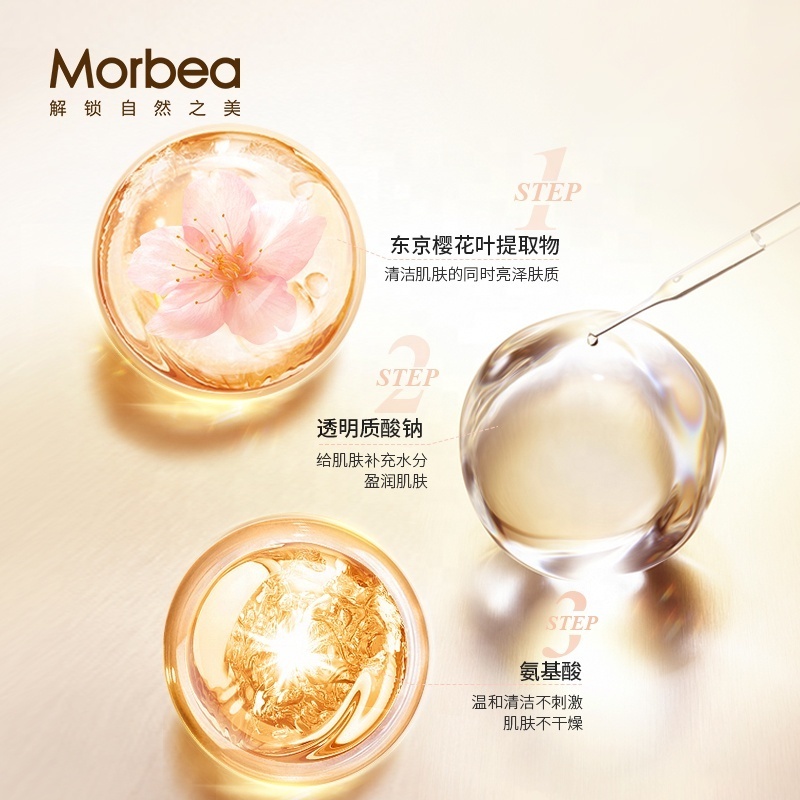 MORBEA  Natural Hydrating Shrink Pores Acne Treatment Oil Control Aloe Vera Foam Facial Cleanser