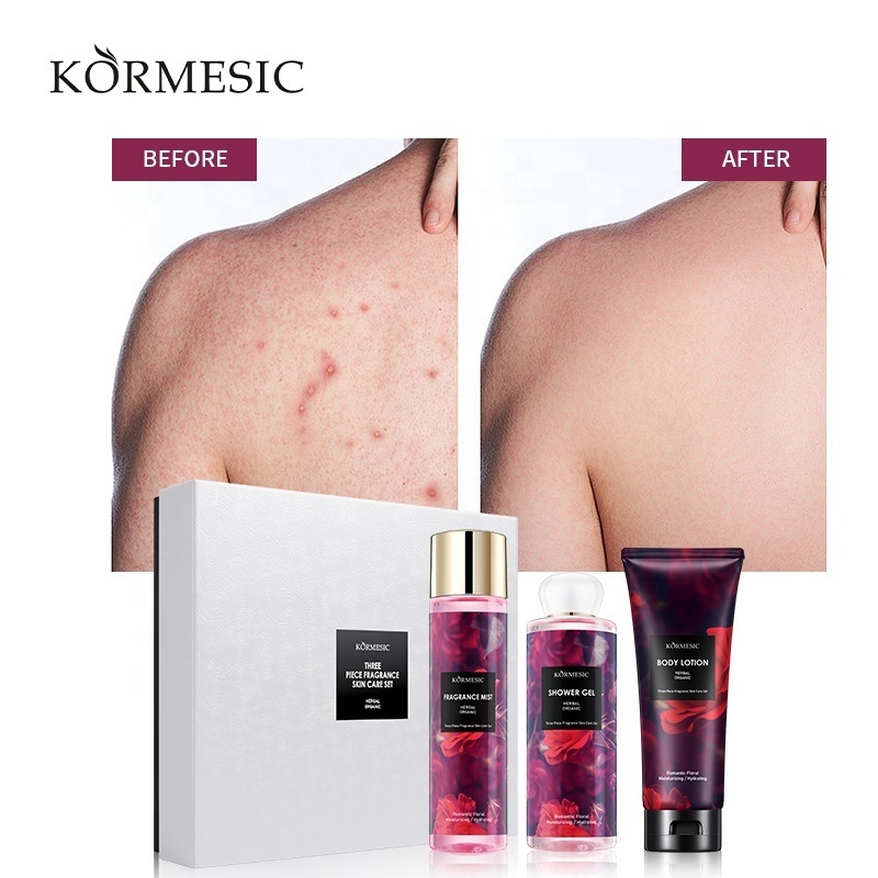 KORMESIC Wholesale Collection Female Body Mist Perfume Fragrance Manufacture factory shower gel body lotion set