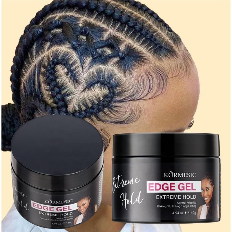 KORMESIC OEM/ODM Hair wax braid gel private label no alcohol and no white edge gel braid gel edge Control