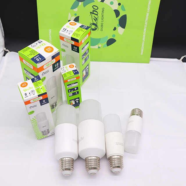 High Quality AC120-265V 7w  9w 15w 18 watt Flat Head LED Bulb T Shape  LED Light Bulb new model  led lights bulbs hot sales