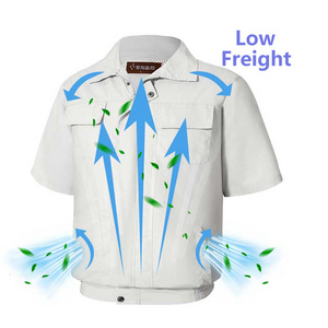 Summer Wokerwear Air Conditioner Cool Jacket Clothes Fan Air Conditioning Cooling Work Suit Coat Air-Conditioned Jacket with fan