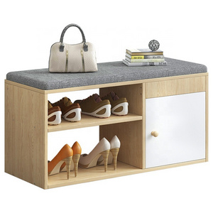 Shoes Cabinet Storage Hallway Furniture Bedroom Pair Shoes Entryway Rack Shoes Stool With Door