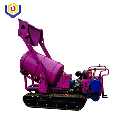 CE EPA Approved Mini Concrete Mixer Truck 1000L rubber crawler concrete mixer