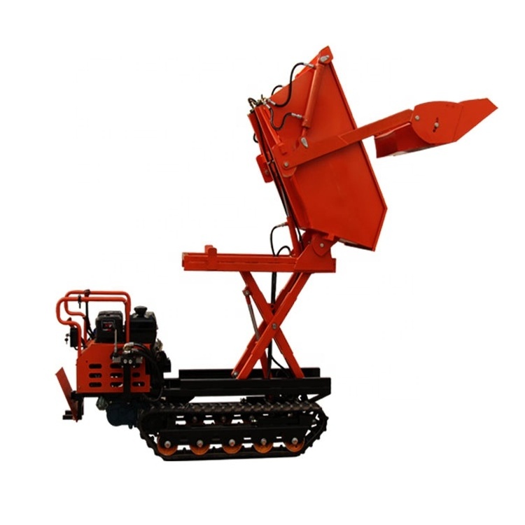 Crawler Type Mini Dump Truck 1000kg Dumper for Garden Use