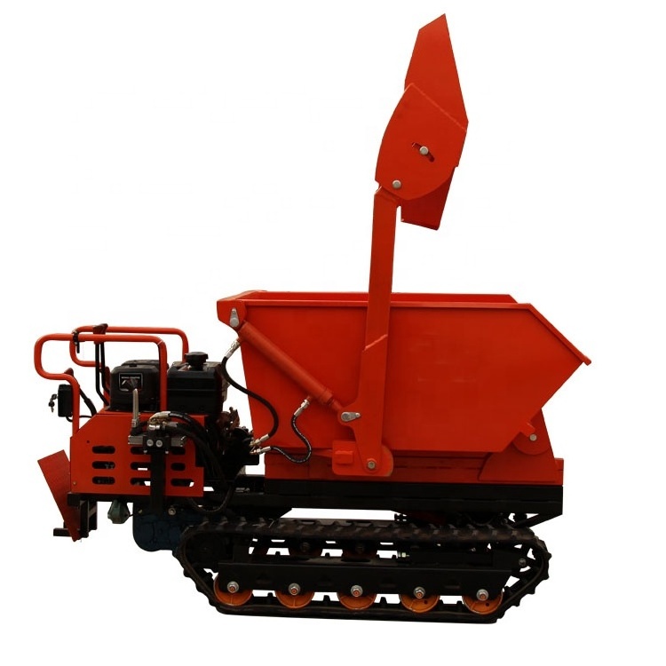 Crawler Type Mini Dump Truck 1000kg Dumper for Garden Use