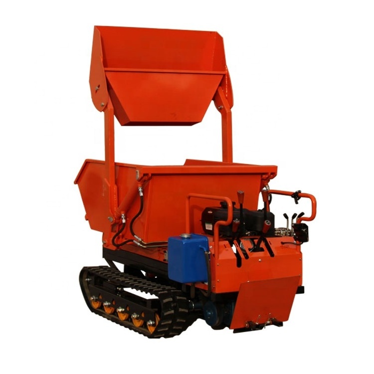 Crawler Type Mini Dump Truck 1000kg Dumper for Garden Use