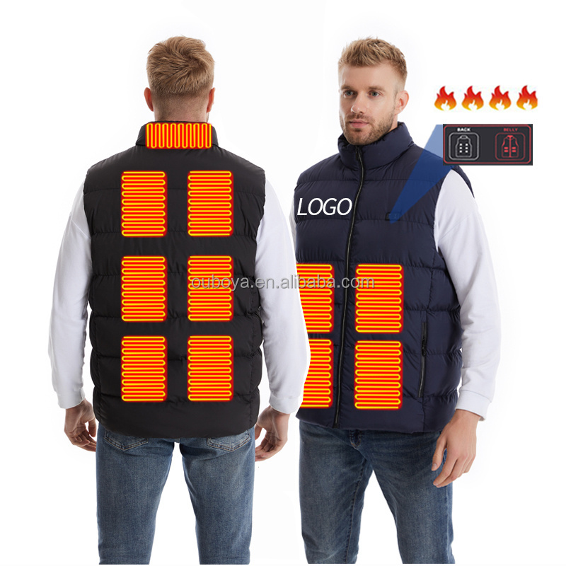 2023 New Arrive Heated Vest For Women Mens Winter Unisex Waterproof Body Warm USB Recharchable Safety Heat Vest Jackets