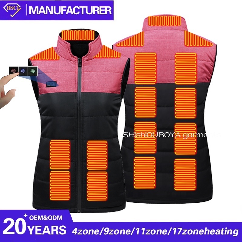 Custom Heated Vest For Men And Women Outdoor Battery Heated Vest Unisex Hunting USB Jacket Heated Coat