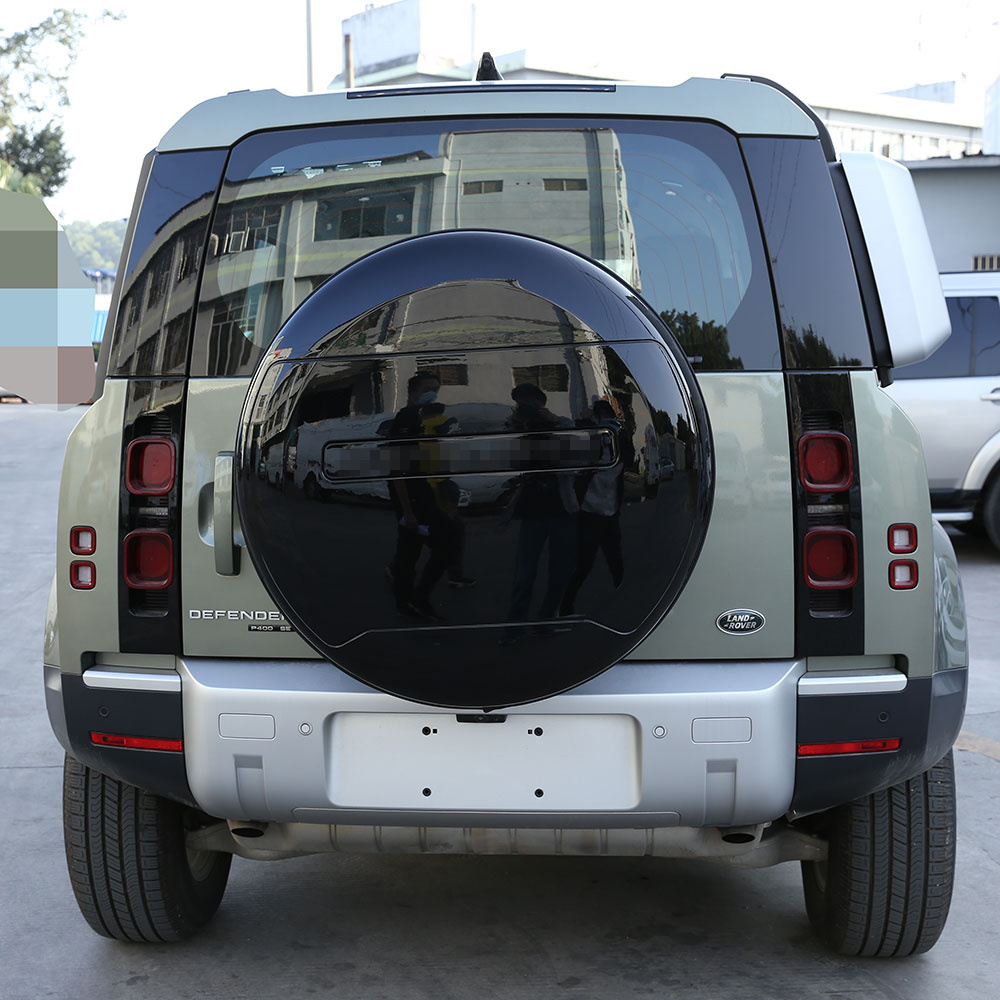 Santorini Full Black For land rover defend Tire Cover SUV Exterior Accessory ABS Spare Wheel Cover for Land rover defend 2020