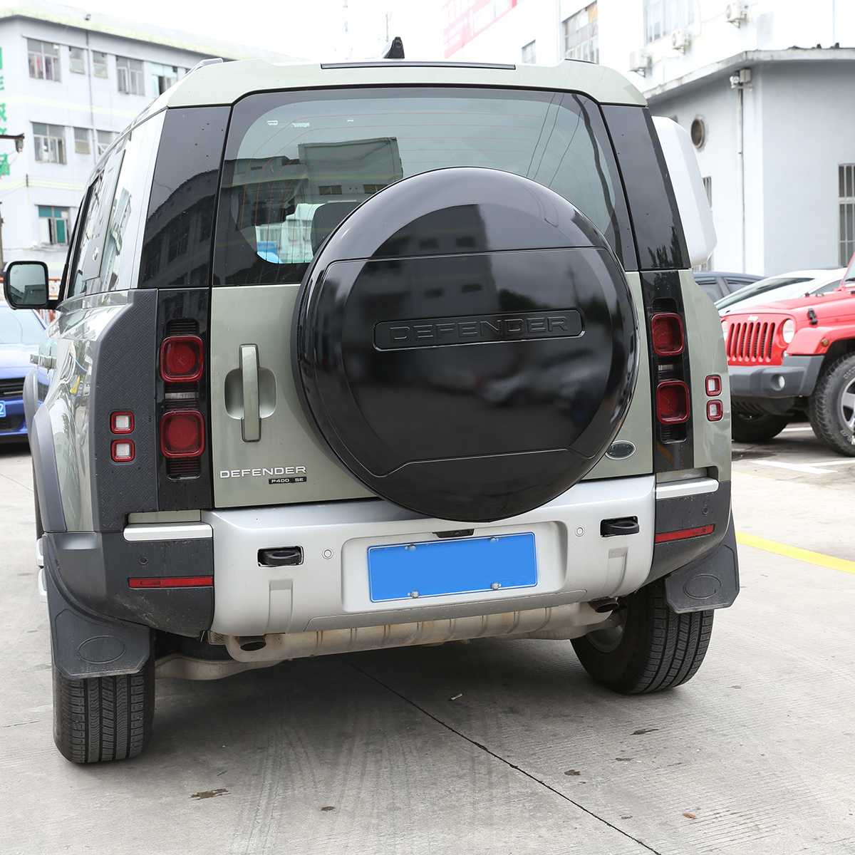 For LR Defender 110 130 2020 Car Rear Spare Tire Protective Cover Spare Wheel Covers Car Exterior Accessories