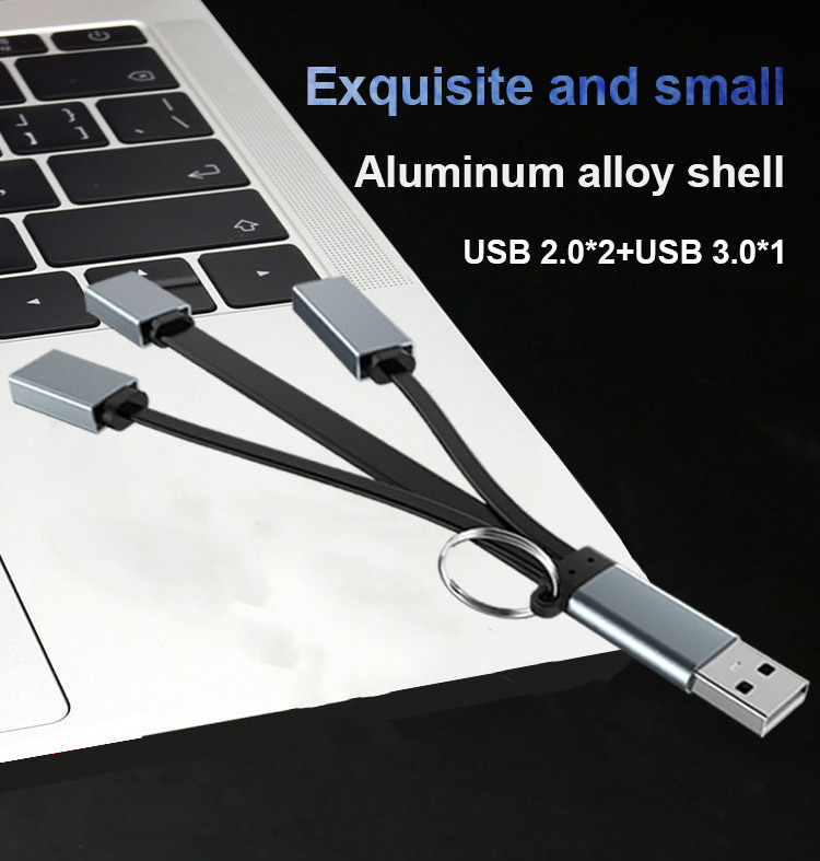 Aluminum USB Hub USB A Hub 3 0 2.0 Multi Function Adapter 3 in 1 for Mac book OEM dock station