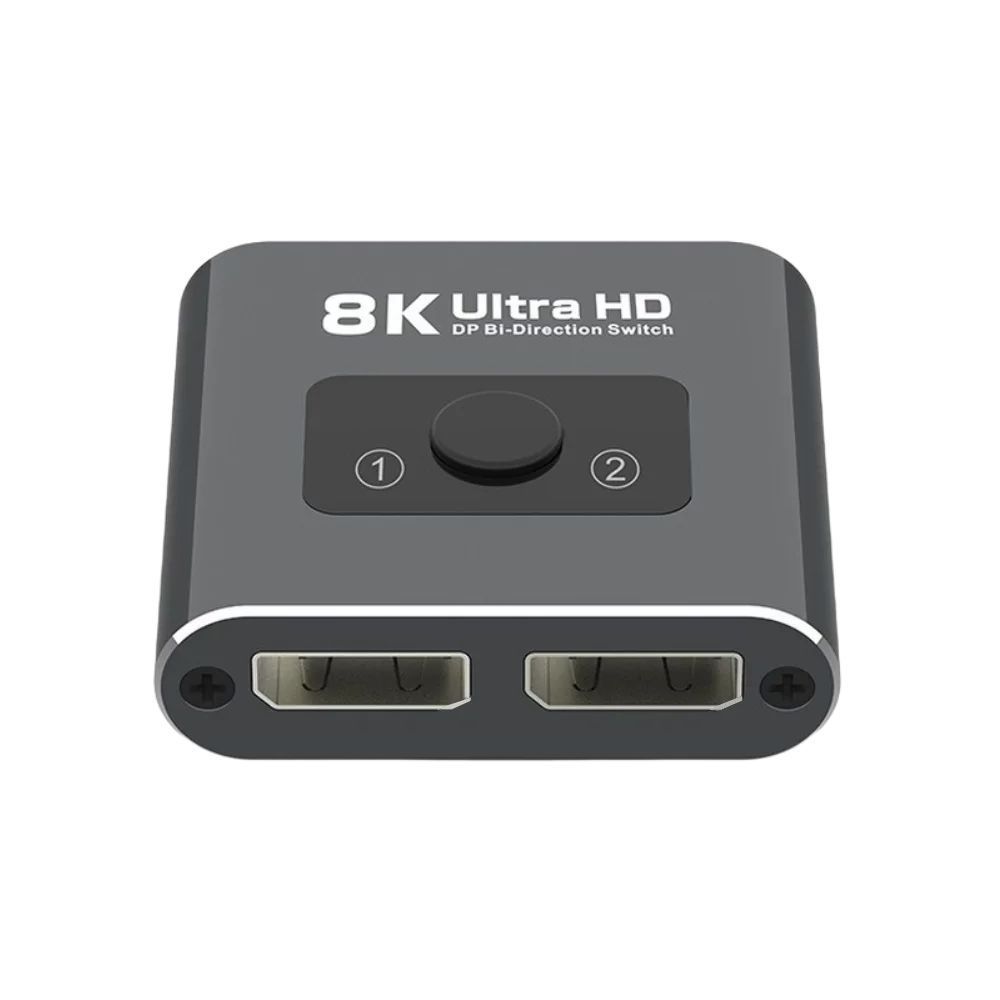 4Kx2K 120Hz HDMI Splitter 1 to 2 Out Bidirectional HDMI Switcher Supports HDR, 8K, 3D, 1080P HDMI Switch