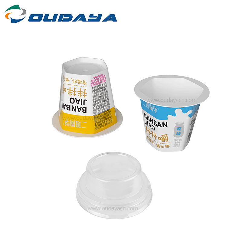 100ml 3oz disposable plastic mini sauce pudding jelly yogurt cereal cup PET lid