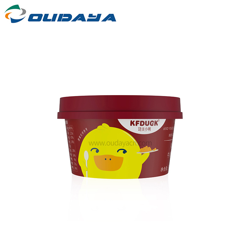 disposable pp injection plastic cup ice cream cups with lids yogurt cup with spoon