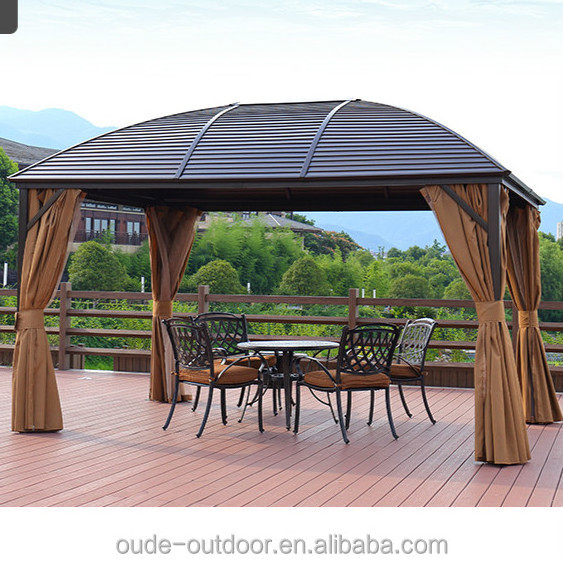 2022 Hot-sales 300*400cm pavilion gazebo mosquito net outdoor patio modern tent top quality hard roof