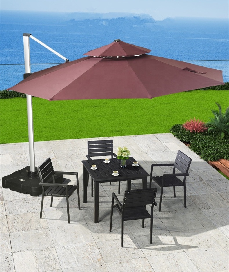 2021 Stylish and High-end Waterproof Outdoor Restaurant Umbrella Sun Garden Pagoda Parasol Umbrella