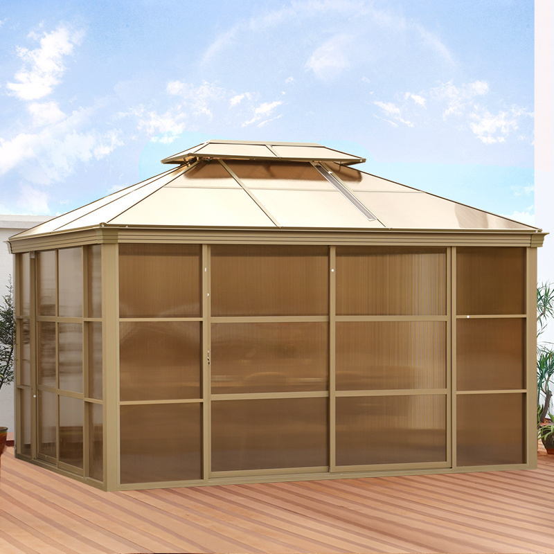 2022 New Design Outdoor Patio House Gazebo Aluminum Frame Garden Shade 300*400cm