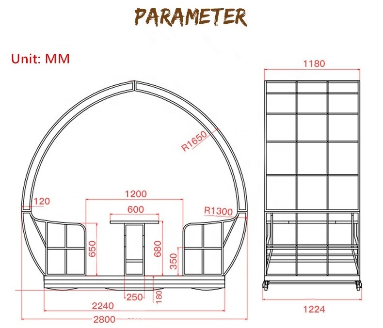 Modern Outdoor Patio 4-seat Swing Chair Garden Hammock Wicker Rocking Swing with Mosquito Net