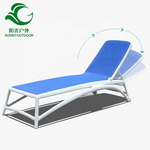 Swimming Pool Furniture  Plastic Lounger Chair Outdoor Folding  Lounger  Sunbed