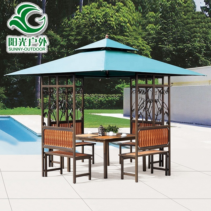 Wholesale Garden Tent 3x3 Pavilion Cast Iron Gazebo Ornamental Gazebo Polycarbonate Roof Gazebo