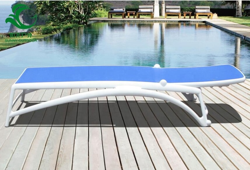 Swimming Pool Furniture  Plastic Lounger Chair Outdoor Folding  Lounger  Sunbed