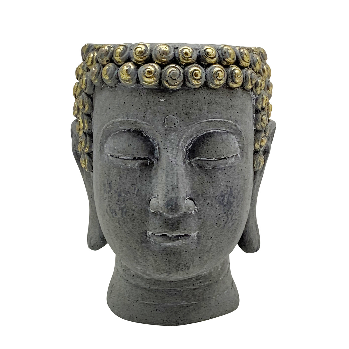 Flower Pot Garden Home Decor Zen Style Buddha Head Planter