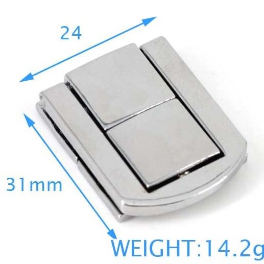 Silver Fastener Toggle Latch Catch Chest Case Suitcase Boxes Chests Trunk Lock Clip Clasp Trinket Tool Practical Locks