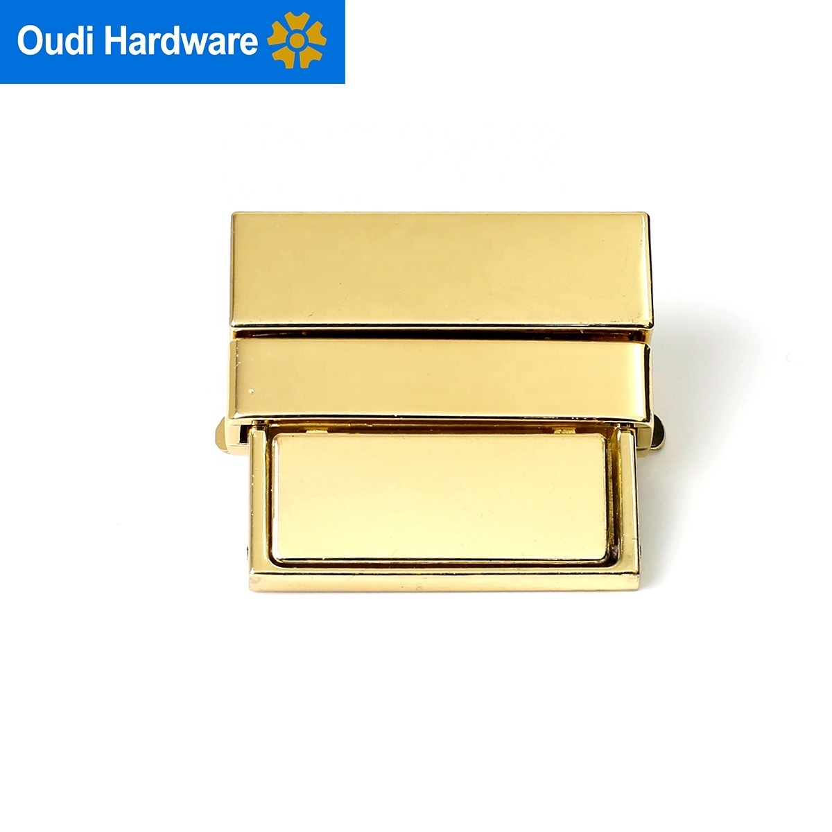 Custom Logo High Quality Hardware Bag Clasps And Closures Elegant Handbag Metal Clip Lock